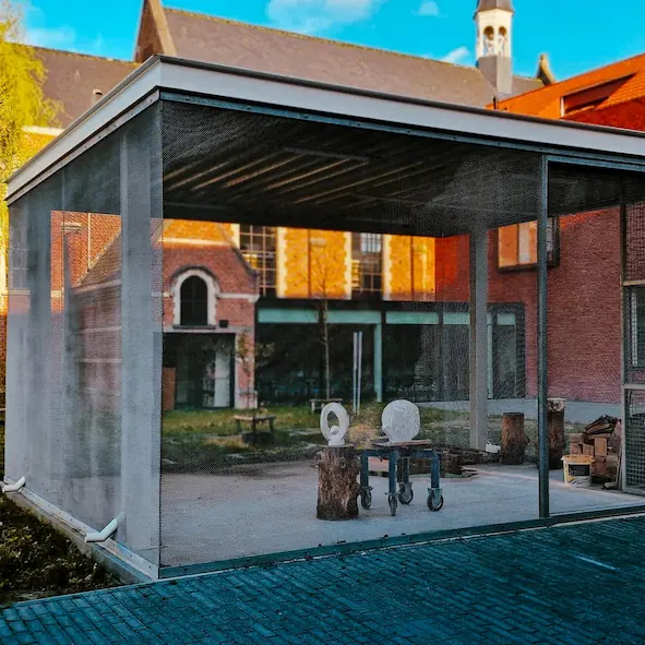 Afschermingskooi met metalen gordijnen - N2Mesh