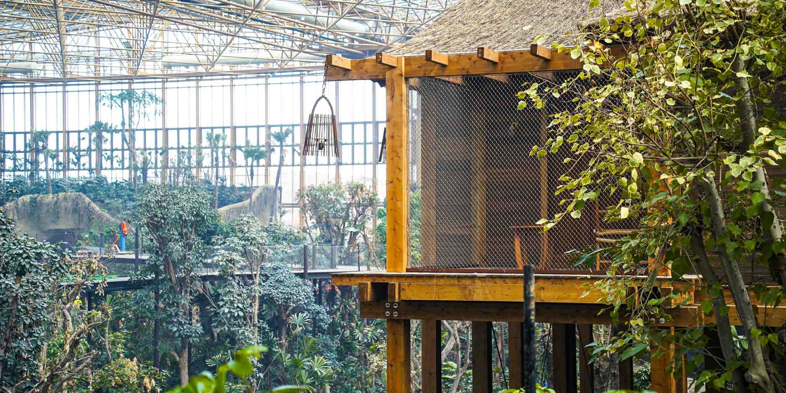 RVS kabelnetten toegepast als veilige en transparante afscherming in dierenverblijven van Pairi Daiza